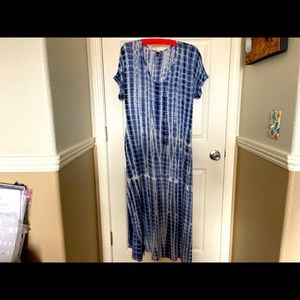 Super stretchy comfy tie-dye pattern maxi dress size XL